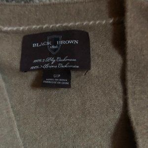 Men's Tan Cashmere Cardigan--Small